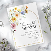 Vor der Wildblume Boho Probe Dinner Einladung