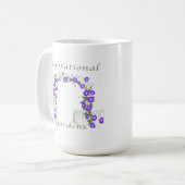 "Vor der Zeit der Erde" Gedicht-Tasse Kaffeetasse (Vorderseite Links)