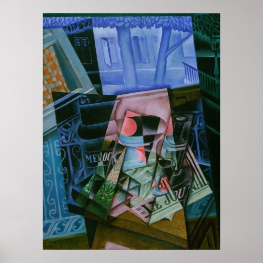 Vor einem Fenster öffnen Poster (Vorne)