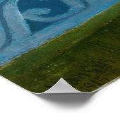 Vor einem Fenster öffnen Poster (Ecke)