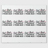 Vor einem Jahr noch verheiratet Geschenkpapier (Flach)