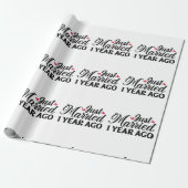 Vor einem Jahr noch verheiratet Geschenkpapier (Ungerollt)