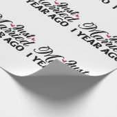 Vor einem Jahr noch verheiratet Geschenkpapier (Ecke)