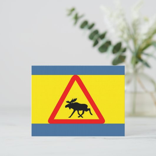 vor Elch Postkarte (Stehend Vorderseite)