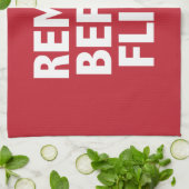 Vor Flug entfernen Küchentuch (Gefaltet)