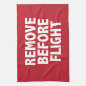 Vor Flug entfernen Küchentuch (Vertikal)