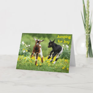 "VOR FREUDE IN DIE LUFT SPRINGEN" SO GLÜCKLICH FÜR KARTE