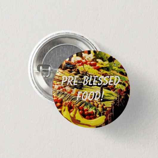 Vor-Gesegnete Nahrung! Button (Vorne & Hinten)