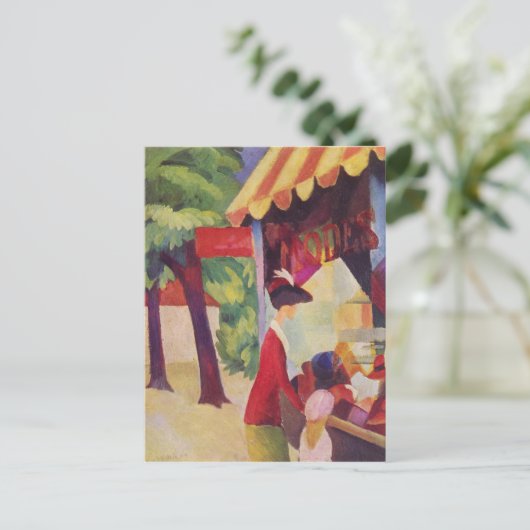 Vor Hutladen von Macke Postkarte (Stehend Vorderseite)