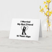 Vor I verheiratet mein bester Freund 16 Jahren Karte (Gelbe Blume)