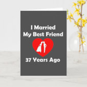 Vor I verheiratet mein bester Freund 37 Jahren Karte (Gelbe Blume)