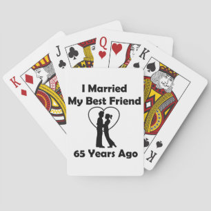 Vor I verheiratet mein bester Freund 65 Jahren Spielkarten