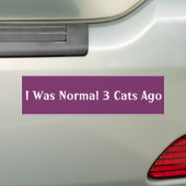 Vor ich war Normal 3 Katzen Autoaufkleber (Auf Auto)