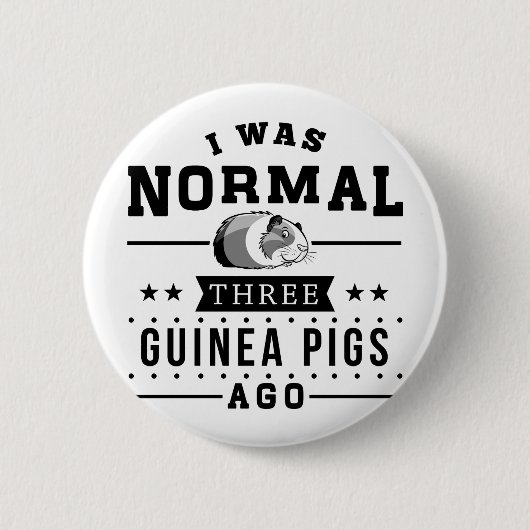 Vor ich war normalen drei Meerschweinchen Button (Vorderseite)