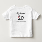 Vor-K-Grade Bleibe bei Zuhause-Klasse 2020 Kleinkind T-shirt (Rückseite)