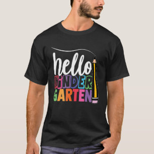 Vor-K Hallo Kindergarten Erster Schultag zurück T-Shirt