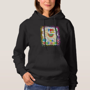 Vor-K kein Prob-Llama Lehrer Student erster Tag de Hoodie