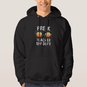 Vor-K-Lehrer der Sonnenbrille Sonnenuntergang Hoodie