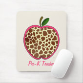 Vor k-Lehrer-Giraffen-Druck Apple Mousepad (Mit Mouse)