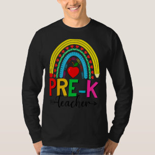 Vor-K-Lehrer-Regenbogen zum ersten Schultag T-Shirt