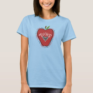 Vor k-Lehrer-rotes Apple-Shirt T-Shirt