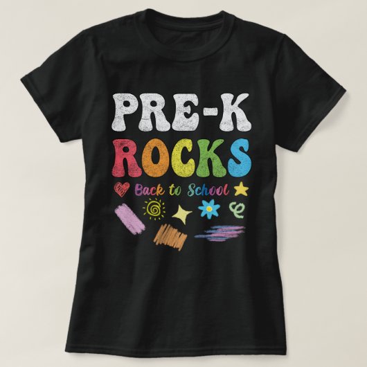 Vor-k-Rocks zurück zum Lehrer und Schüler T-Shirt (Design vorne)