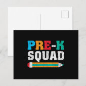 Vor-K-Schulleiter für Squad-Schüler - Matching Kid Postkarte (Vorne/Hinten)