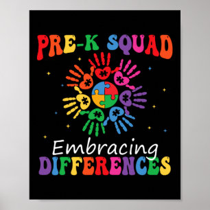 Vor K Squad die Vermischung von Autismus Sped Teac Poster