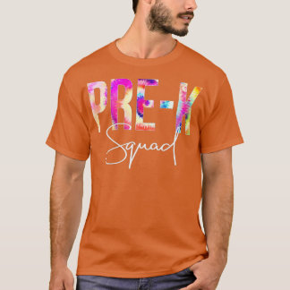 Vor-K-Squad-Gefärbte Krawatte zurück zur Schule T-Shirt