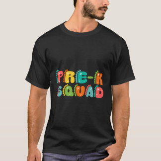 Vor-K Squad Retro Dinosaurier Alphabet zurück zur  T-Shirt