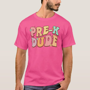 Vor-K-Typ-Groovy zurück an den ersten Pres-Tag T-Shirt