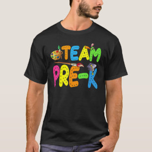 Vor-K-Vorschullehrer-Team zurück zum Schulleiter T-Shirt