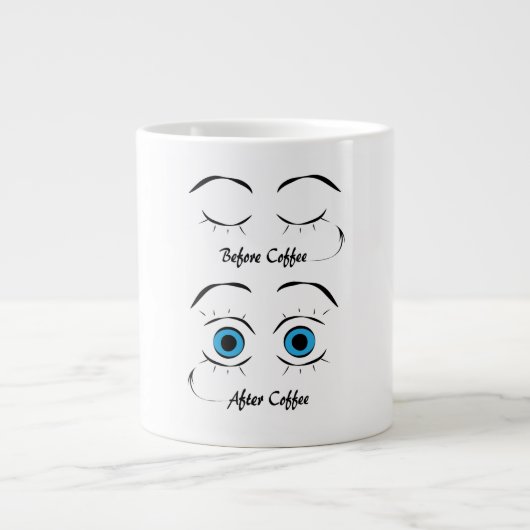 Vor Kaffee/Nachkaffee Jumbo-Tasse (Vorderseite)