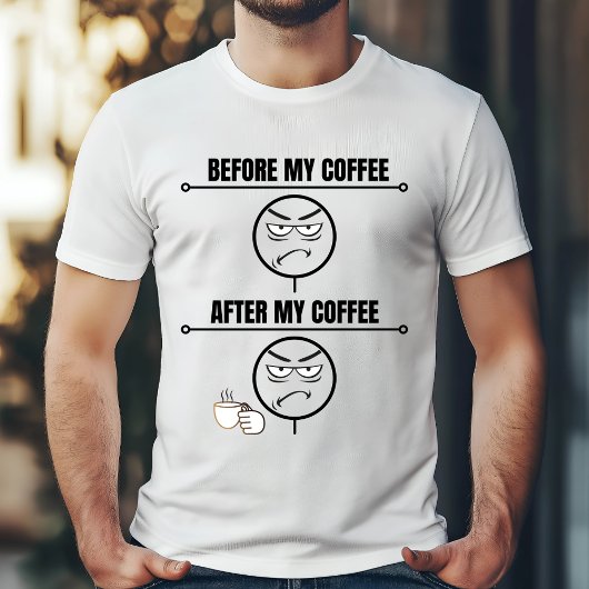 Vor Kaffeestimmung - Funny Morning Design T-Shirt