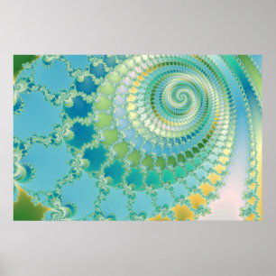 Vor Leben - Fraktal-Plakat Poster