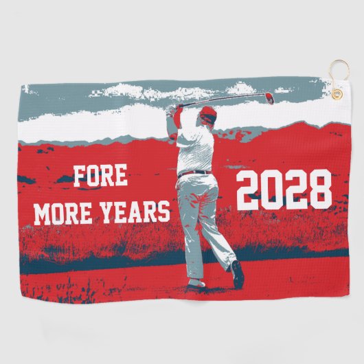 Vor mehr Jahren Donald Trump 2024 Golfhandtuch (Horizontal)