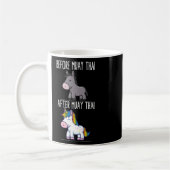 Vor Muay Thai Unicorn Kämpfen Boxing Kaffeetasse (Links)