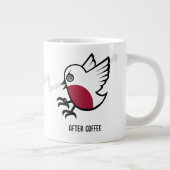 Vor & nach dem Kaffee Zombie an Frenzy Funny Robin Jumbo-Tasse (Rechts)