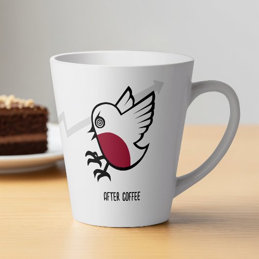 Vor & nach dem Kaffee Zombie an Frenzy Funny Robin Milchtasse