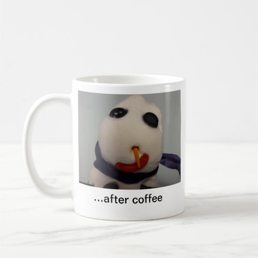 Vor oder nach Kaffee-Tasse Kaffeetasse (Links)