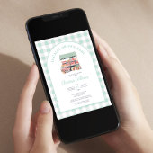 Vor Ort angebaute Gender-Neutral-Green-Baby-Dusche Einladung