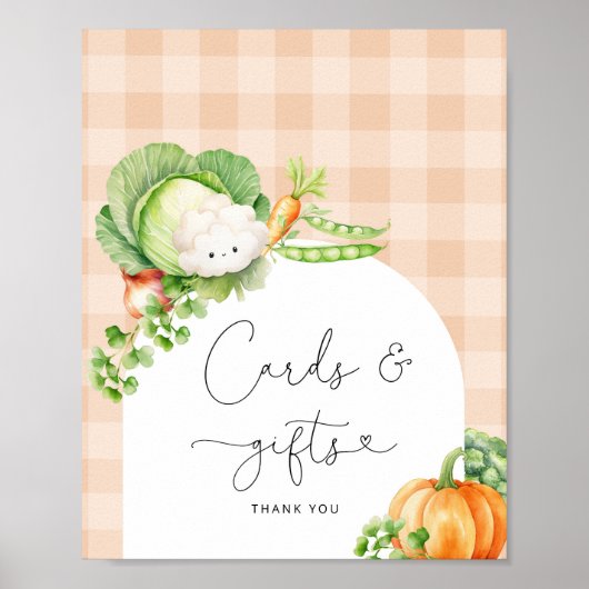 Vor Ort angebaute Herbstgemüse - Karten und Gesche Poster (Vorne)