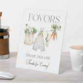 Vor Ort angelegte Baby-Dusche Sockelschild (In SItu)