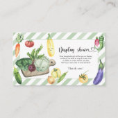 Vor Ort angelegte Babydusche - Duschkarte Begleitkarte (Vorderseite)