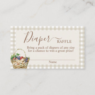 Vor Ort angelegte Babydusche-Windelwaschkarte Begleitkarte