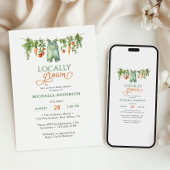 Vor Ort angelegte geschlechtsneutrale Babydusche Einladung