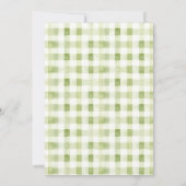 Vor Ort angelegte geschlechtsneutrale Babydusche Einladung (Rückseite)