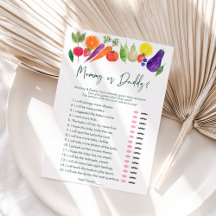 Vor Ort angelegtes Mami- oder Daddy Baby Shower Ga