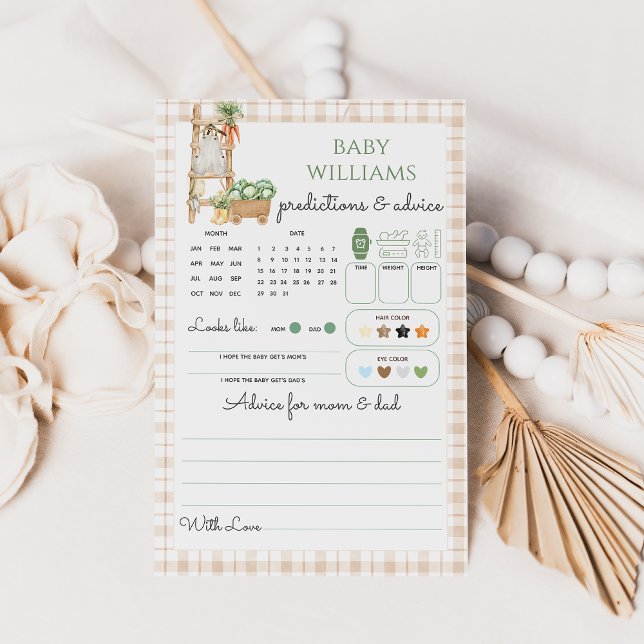 Vor Ort angelegtes Prediction Baby Shower Game (Von Creator hochgeladen)