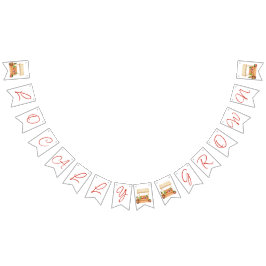 Vor Ort erbaut, Bauernmarkt-Babydusche Wimpelkette